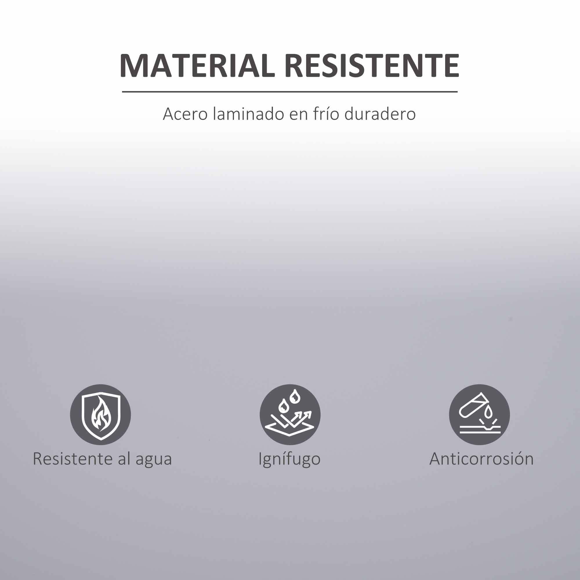 Armario Archivador Metálico, Archivador de Oficina, con 2 Puertas, Cerradura, Estante Ajustable, Armario Metálico para Sala de Estar, Estudio, 80x40x92,5 cm, Gris