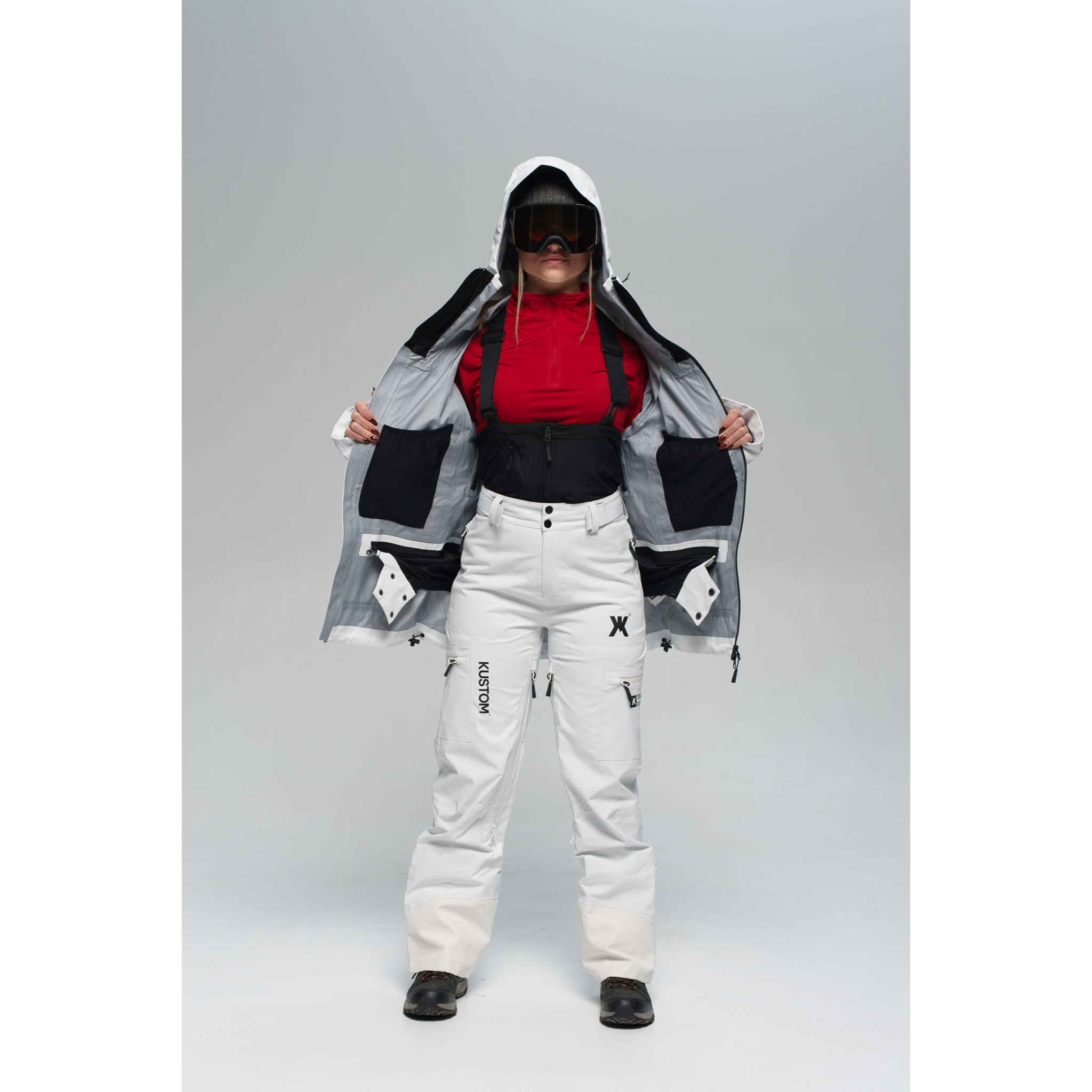 Maglietta termica rossa AXIS KUSTOM DONNA