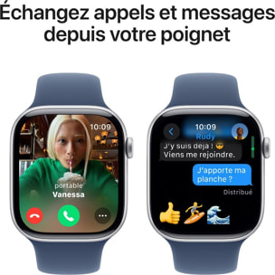 Montre connectée APPLE WATCH Serie 10 46mm Alu/Argent S/M