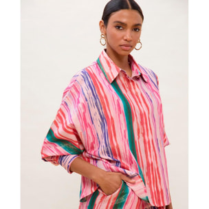 Camicia stampata in colori vivaci