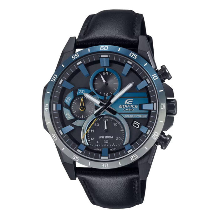 Reloj Casio EQS-940NL-1AVUEF Hombre Analogico Solar con Correa de Cuero