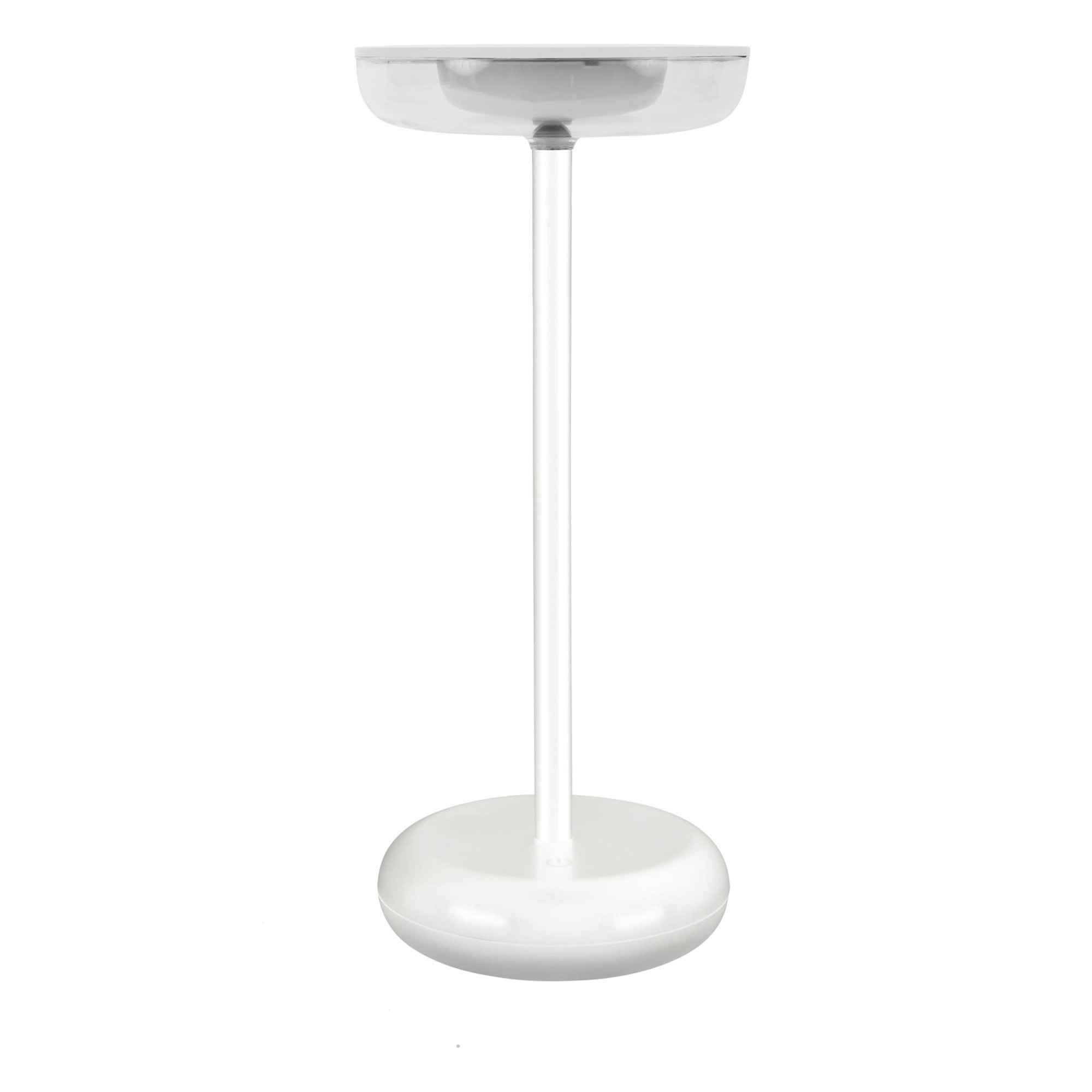 Forlight Pomer Sobremesa exterior en blanco con luz led blanco cálido 3000K