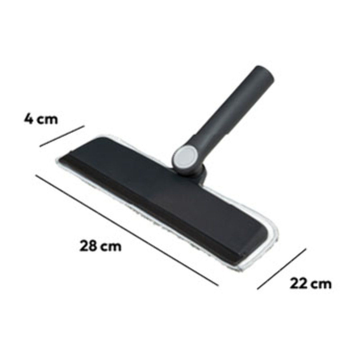 Tête lave-vitre microfibre Gris Click & Clean