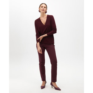 Maglia a V con Strass