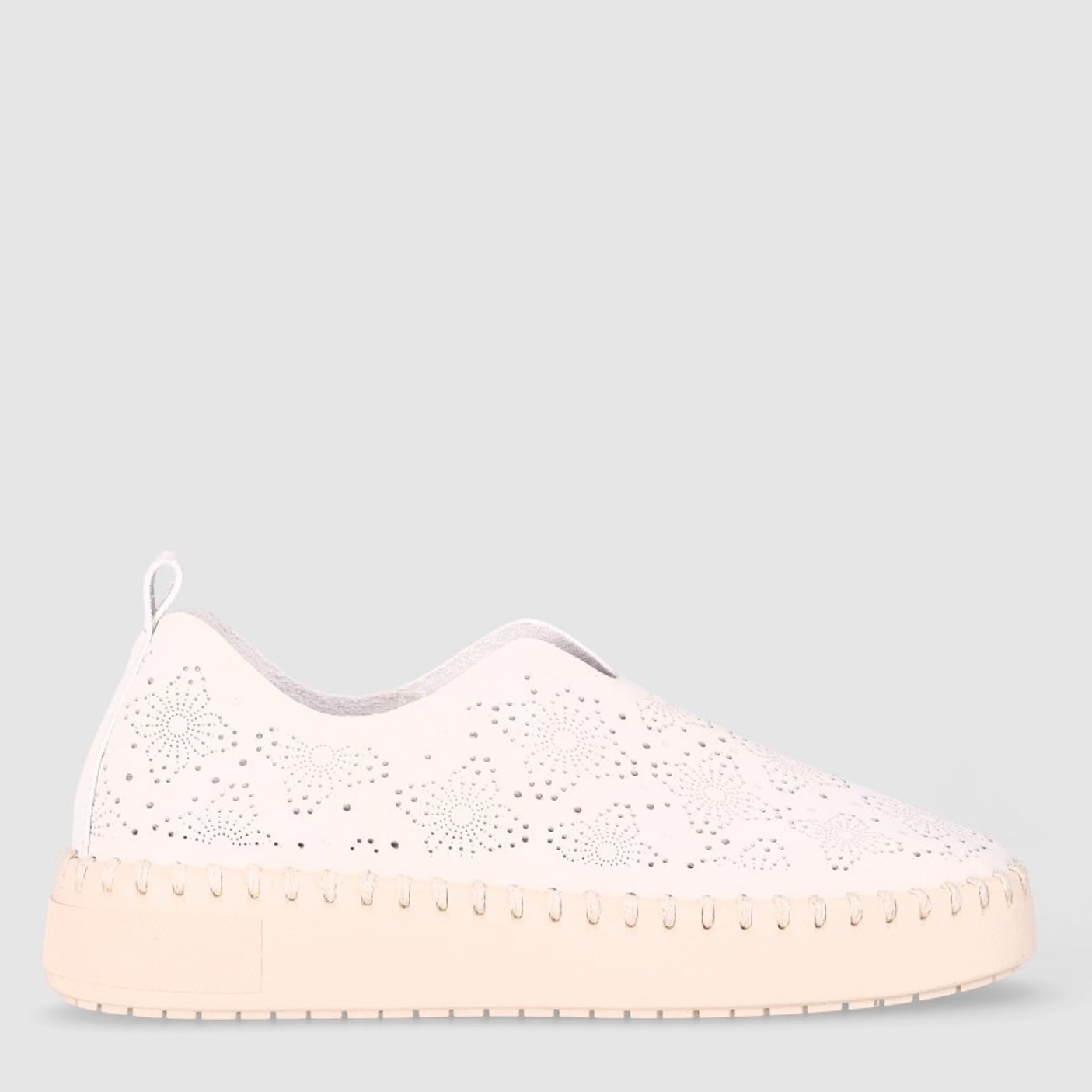 Zapatos de Piel Sintética - Beig - Tacón: 4 cm