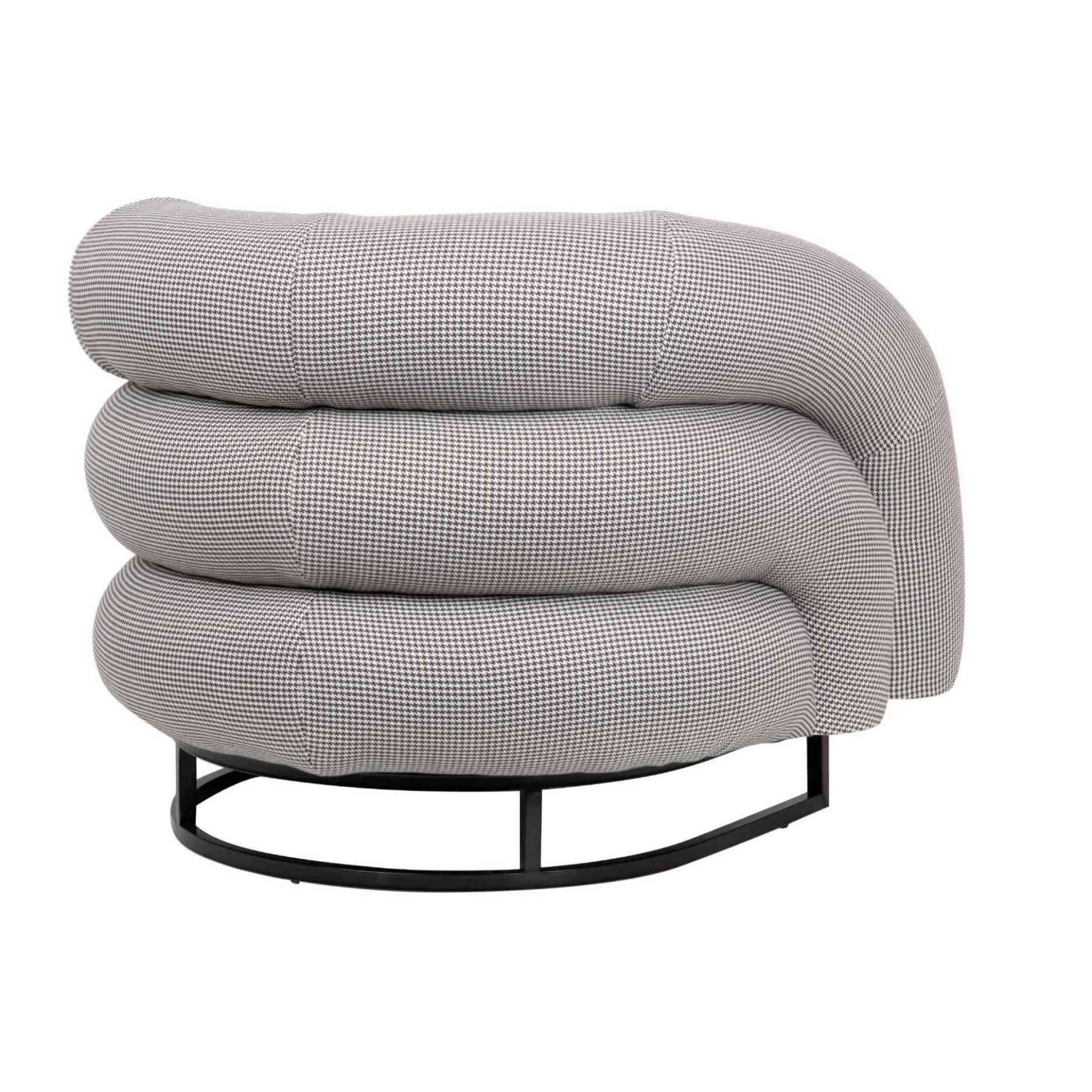 Sillon Tela Gris Hanko 89x85x74 Cm