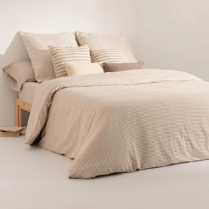 Housse de couette jacquard Jávea Moyen Tabac