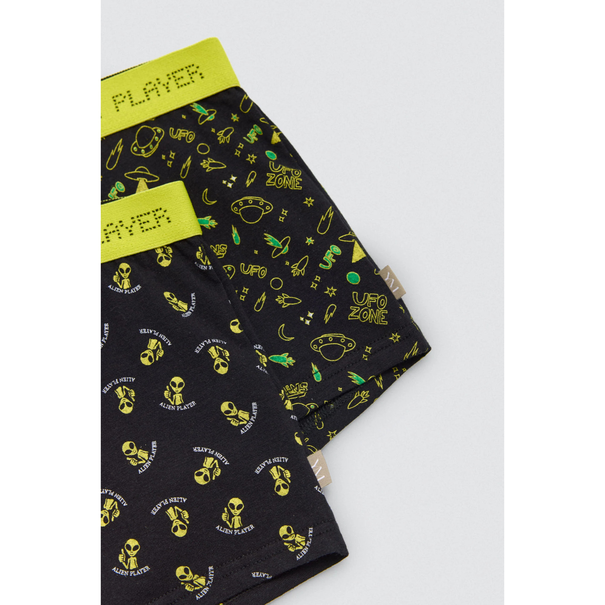 Confezione da 2 boxer da bambino con stampe "Alien Player"