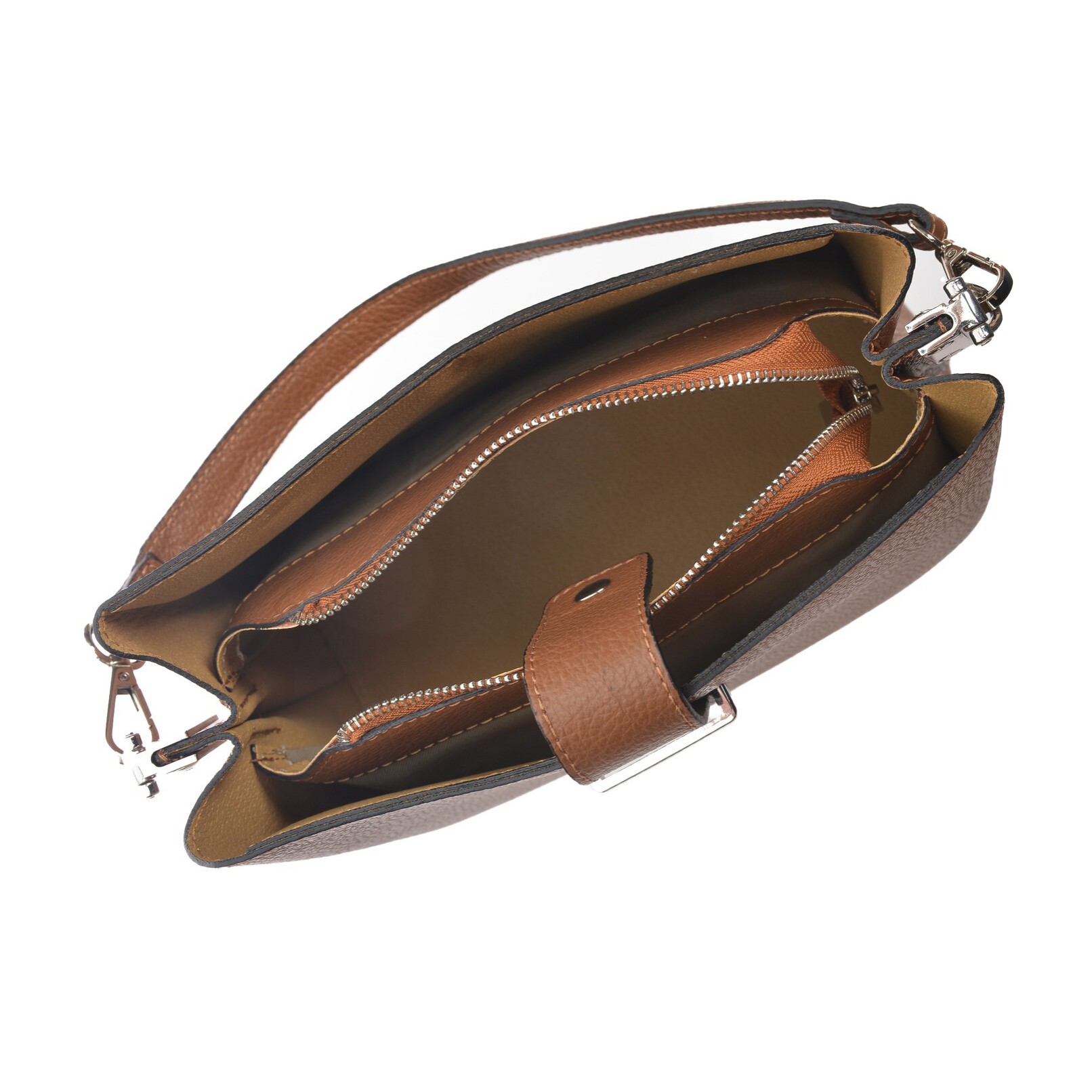 Borsa a mano Anna Luchini Cammello