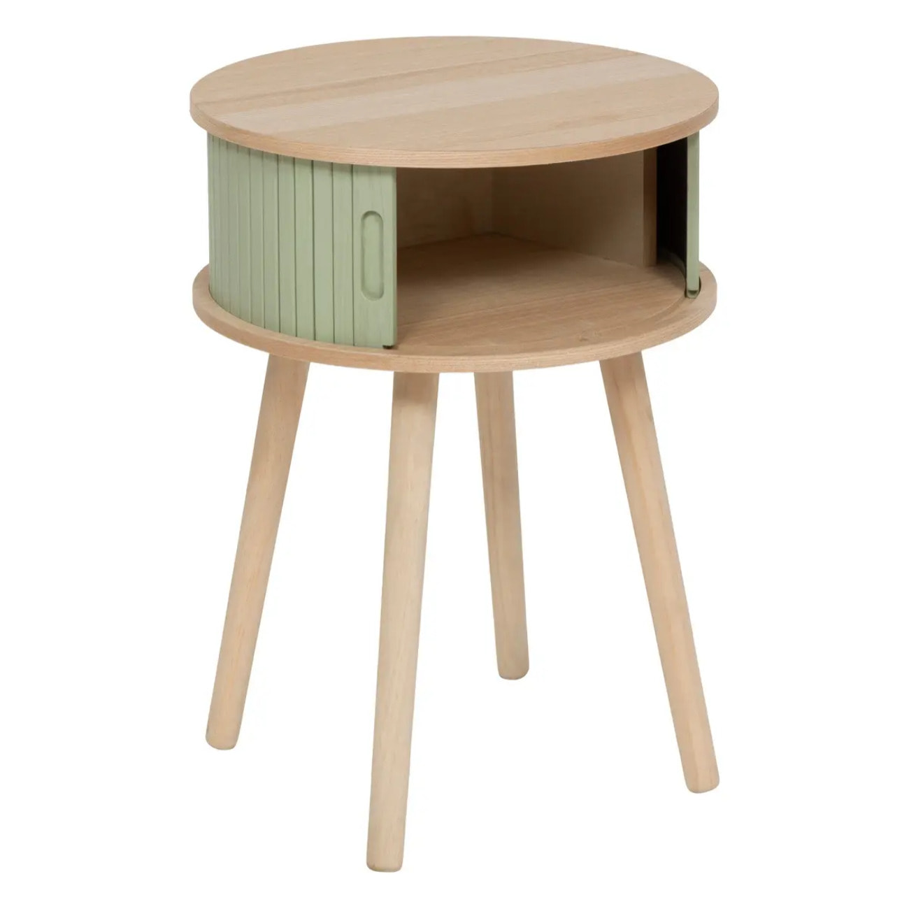 Chevet 2 portes "Nysos" vert olive 54x40x40cm