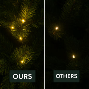 Andromeda - Catena di Luci Natalizia con 500 LED Bianco Caldo Cavo 35m Verde