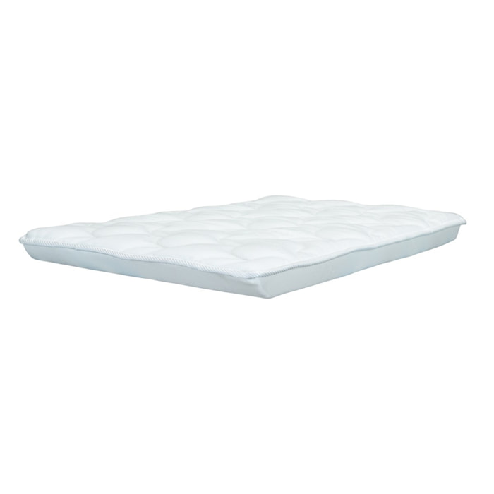 Matelas pour berceau 6x50x83cm en polyester blanc