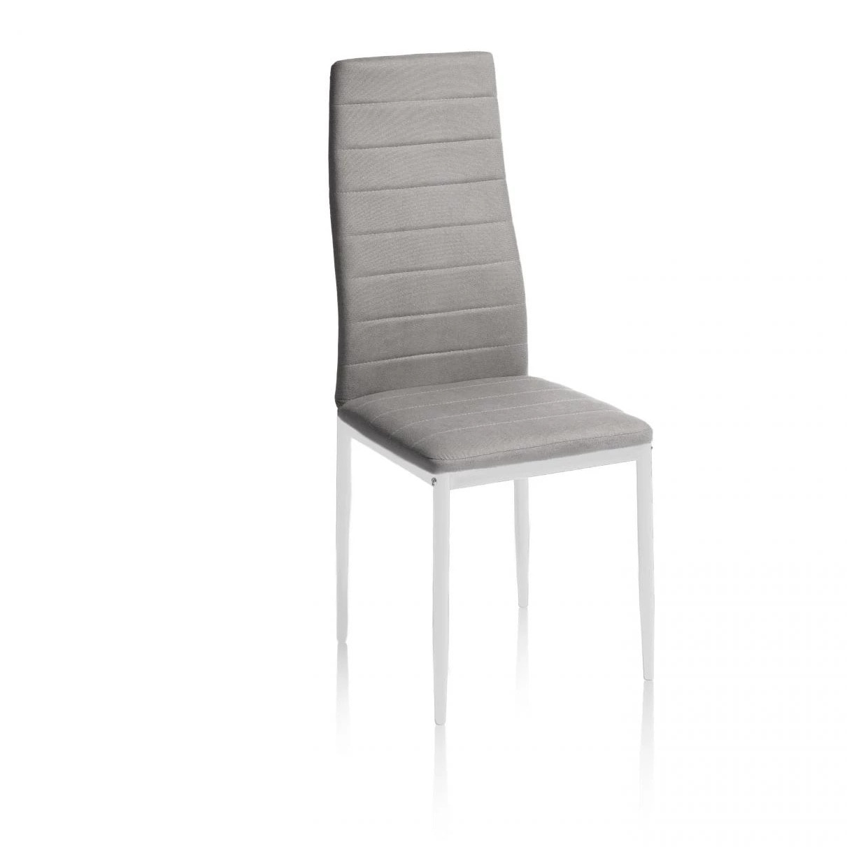 Pack 6 sillas de comedor Yuri Gris oscuro–Blanco