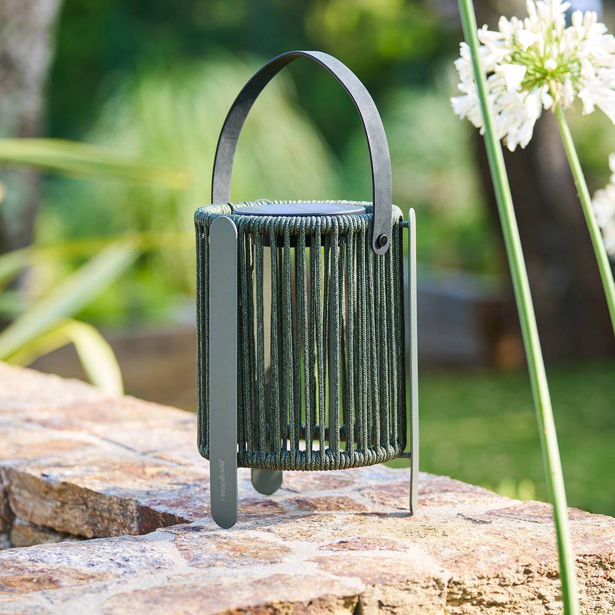 Lampe Liny solaire vert laurier H22cm