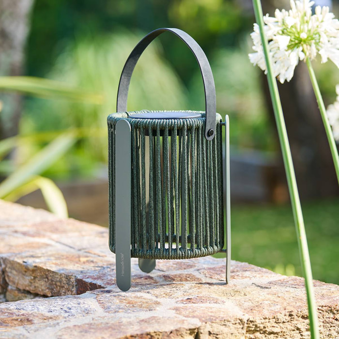 Lampe Liny solaire vert laurier H22cm