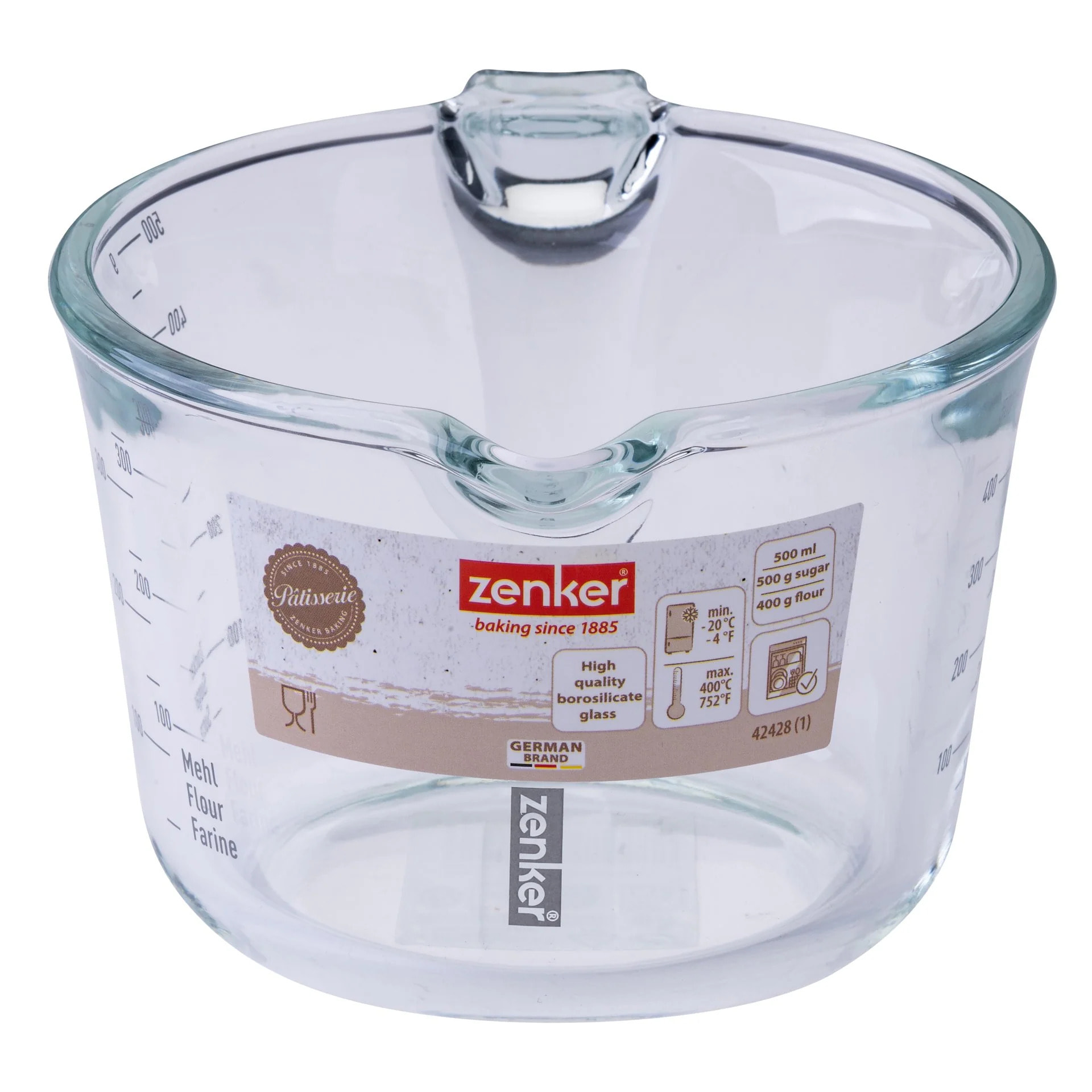 Verre mesureur en verre 500 ml Zenker