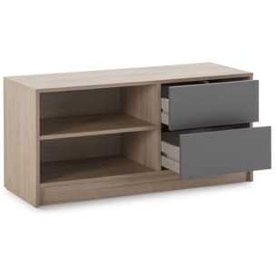 Mueble tv panama 100 cm 2c2h sahara/gris