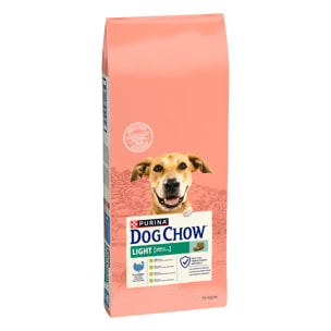 DOG CHOW Chien Light Dinde 14KG