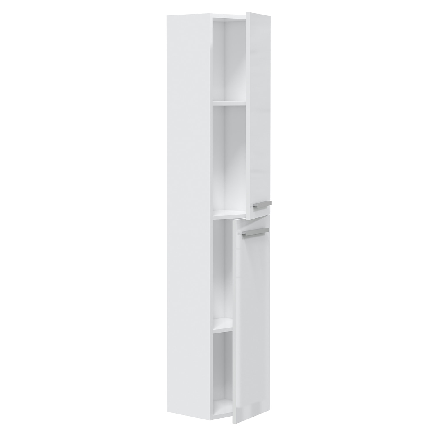 Columna de baño Alise 2p color Blanco Lacado, 30 cm (ancho) x 25 cm (fondo) x 150 cm (alto)