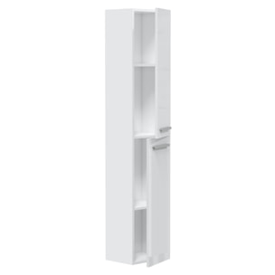 Columna de baño Alise 2p color Blanco Lacado, 30 cm (ancho) x 25 cm (fondo) x 150 cm (alto)