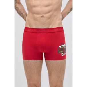 Disegno natalizio di un pugile