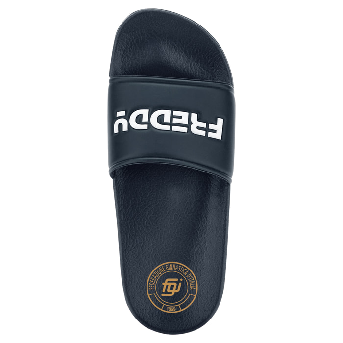 Ciabatte Slider Unisex FGI con Logo Oro