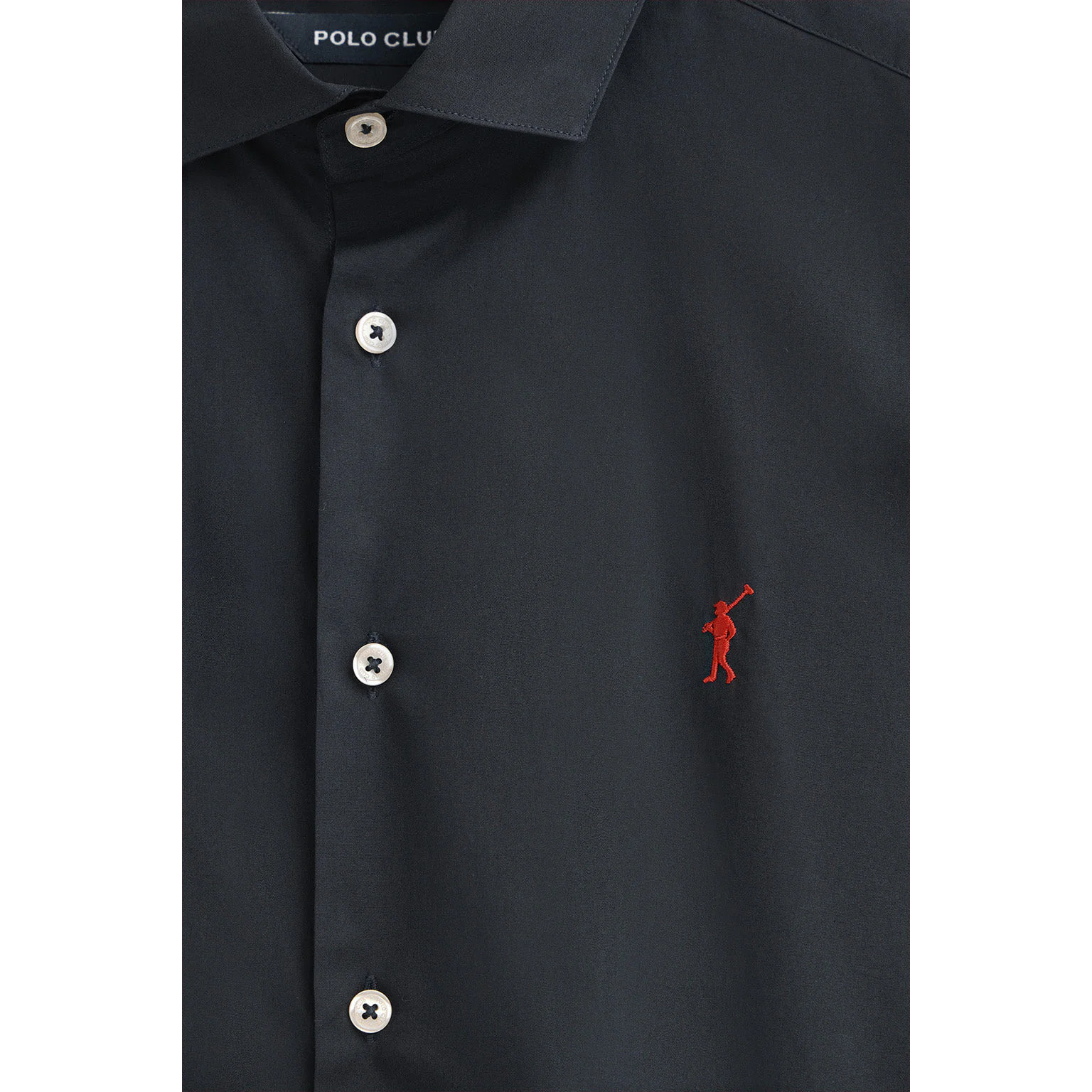 Pack hombre de dos camisas blanca y azul marino de poplin y corte slim con logo Rigby Go