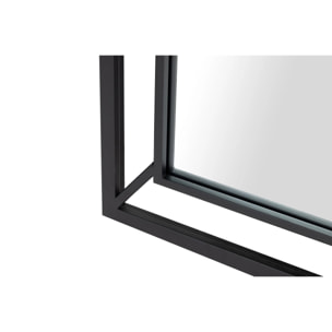 Espejo Ventana Marco Metal Negro 70x3x120 Cm