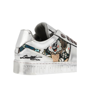 PHILIPP PLEIN Mirror Leather Sneakers 3D Ice Cream