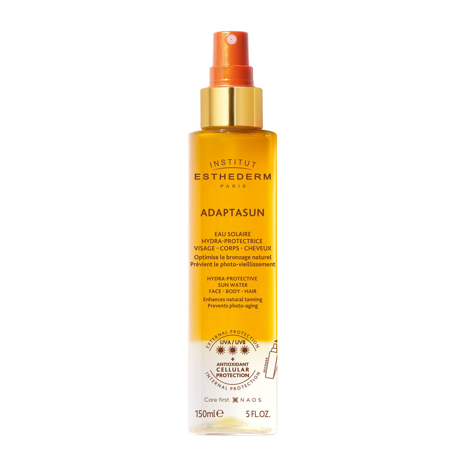Adaptasun - Eau Solaire Hydra-Protectrice - Visage Corps et Cheveux 150 ml