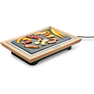Pierre à cuire LAGRANGE Grill' Pierre® Deluxe bois clair à poser, 37.3x23.4 cm