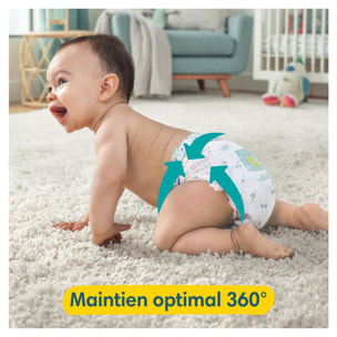 168 Couches-Culottes Pampers Premium Protection, Taille 4, 9-15 kg