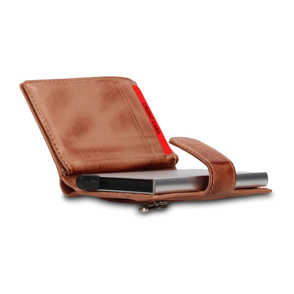 Portafoglio uomo in vera pelle - Modello Astor Prime - Casual - 7.5 x 10.0 x 2.0 cm