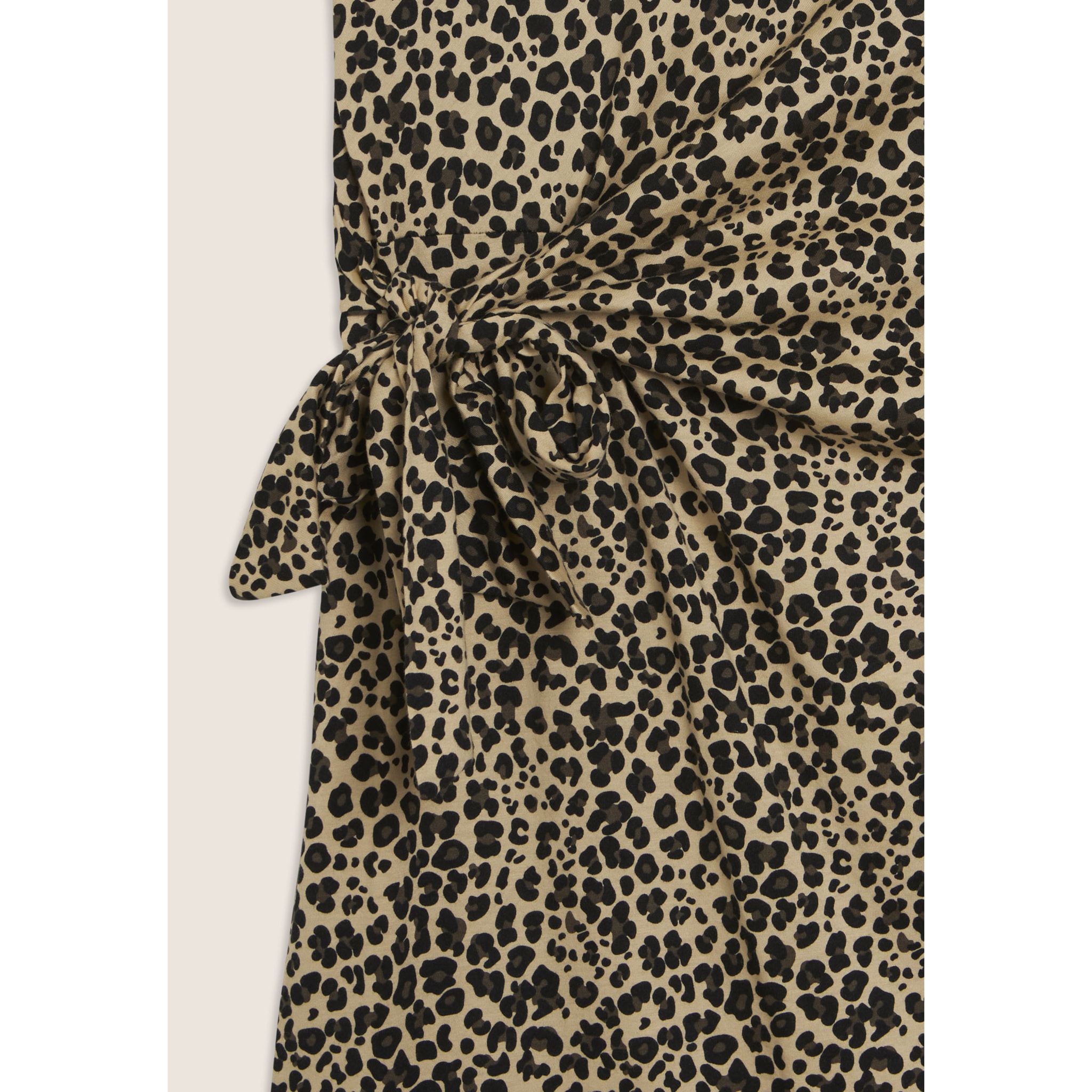 Abito Animalier con dettaglio annodato sul fianco