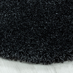 Tapis longs poils shaggy tissé motif uni TENI