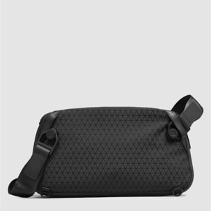 Piquadro Marsupio espandibile in tessuto riciclato con sistema di sicurezza antifurto e protezione RFID