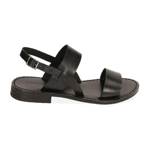 Sandalias de piel negras