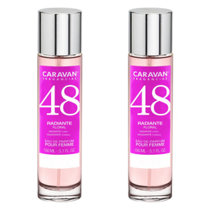 Caravan fragancias - caja de regalo con 2 perfumes nº48 de 150 ml, para mujer