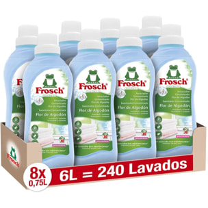 Pack 8x Suavizante Flor de Algodón Frosch 750 ml