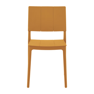 Set Da 4, Sedia Zante In Polipropilene Ambra