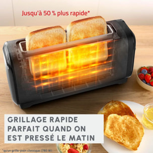 Grille-pain MOULINEX LS5S08E0 Subito Noir - Longue fente