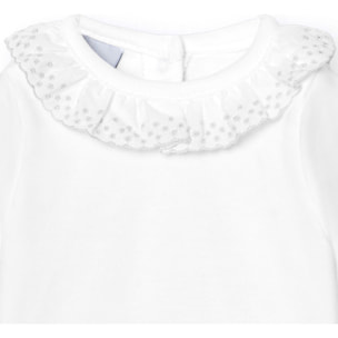 Body bebé manga larga cuello batista