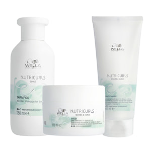 WELLA PROFESSIONALS Kit Nutricurls Curls Shampoo 250ml + Mask 150ml + Conditioner 200ml