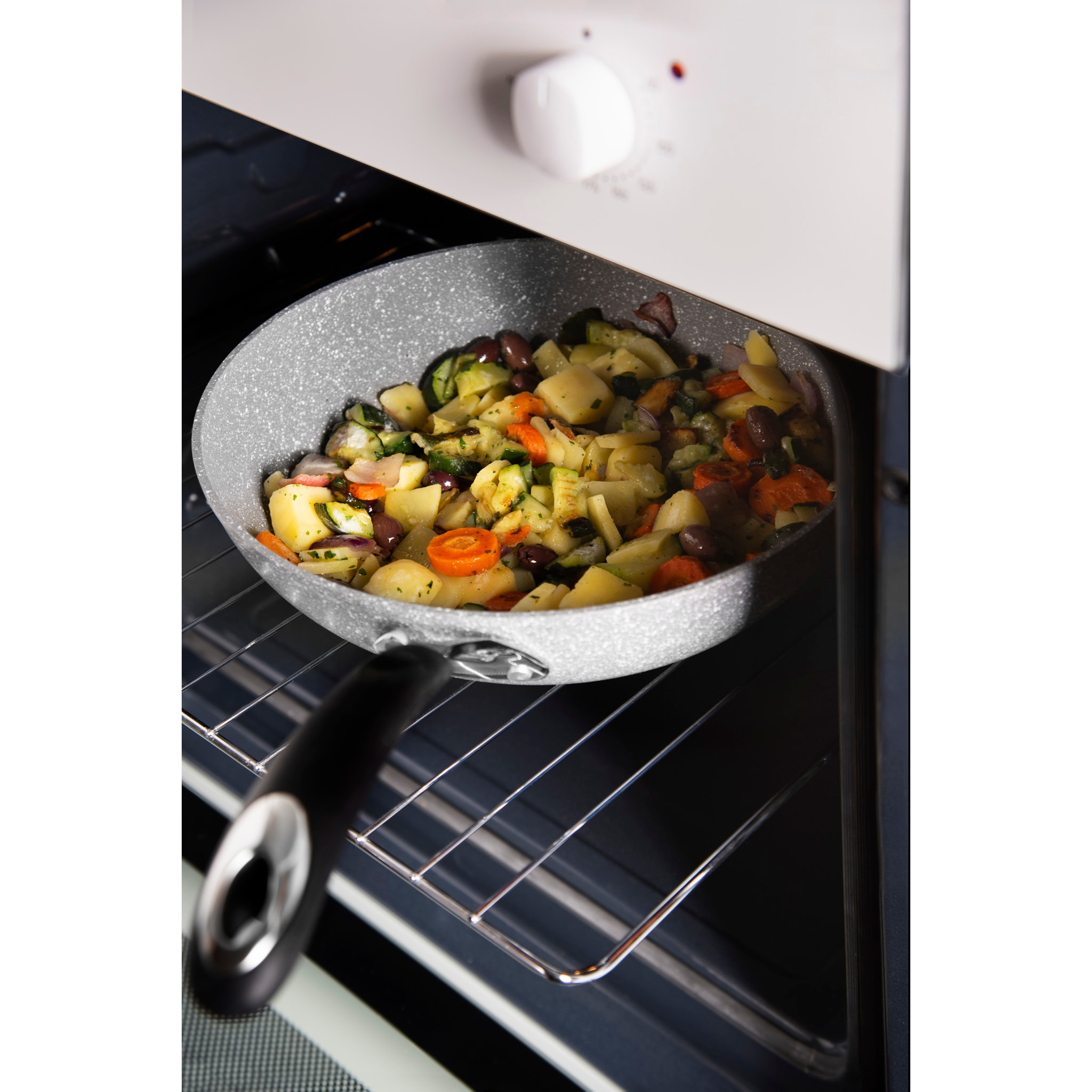 Poêle 28 cm Excelsa – Forn-Ok, Aluminium Gris