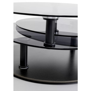 Table basse Twist noire 90cm Kare Design