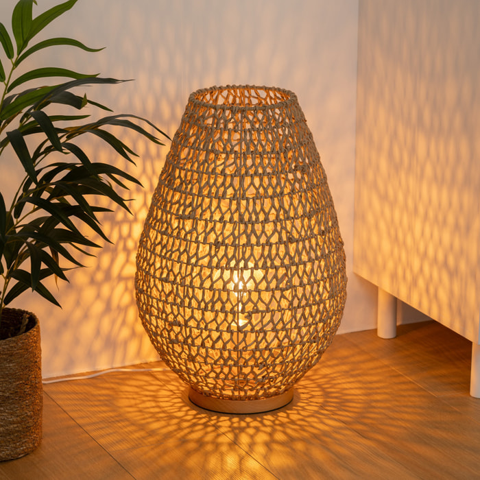 Lampe "Etel" beige H55cm