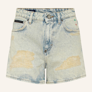 PHILIPP PLEIN Denim Shorts