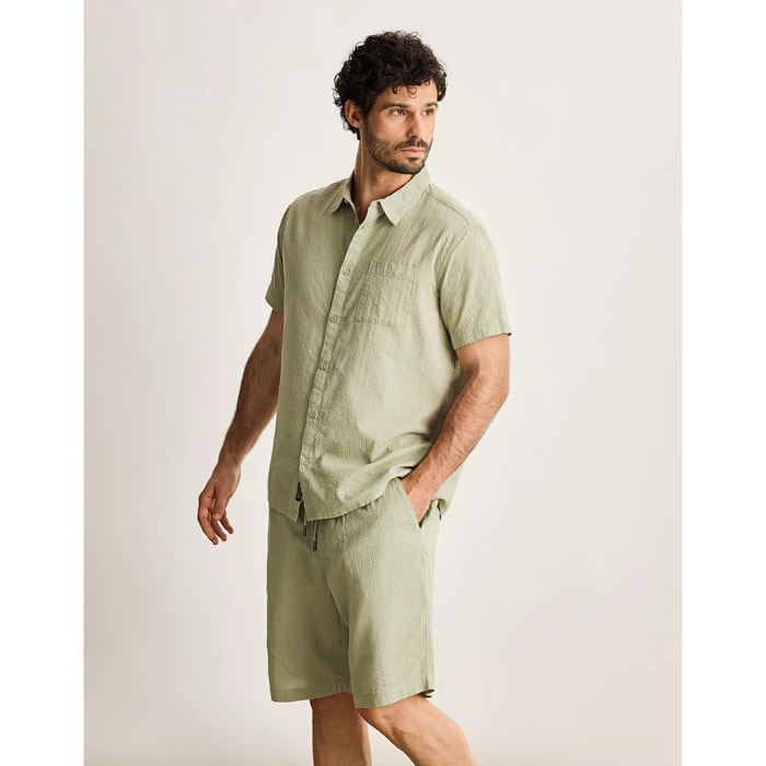 Camisa Manga Corta Kaki - Buzzed