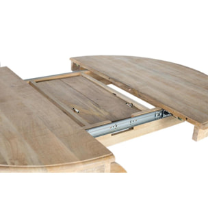 Tables à manger en bois de manguier 120 - 150 cm style rustique moderne