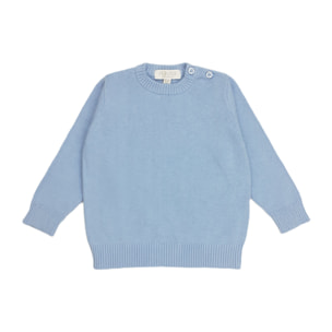 GIROCOLLO TRICOT AZZURRO